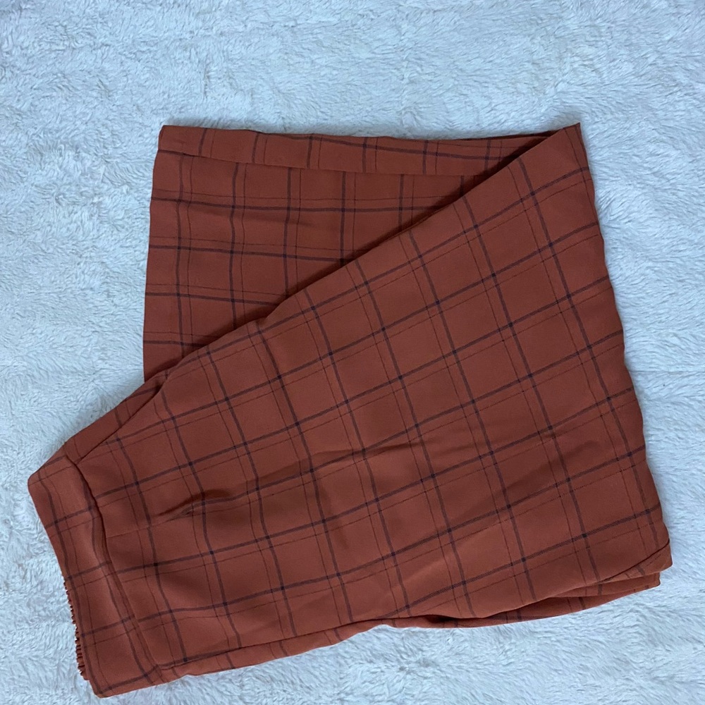 Melló Day Tile Plad Burnt orange Pants